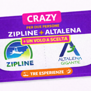 Biglietto Doppio CRAZY Zipline+Altalena